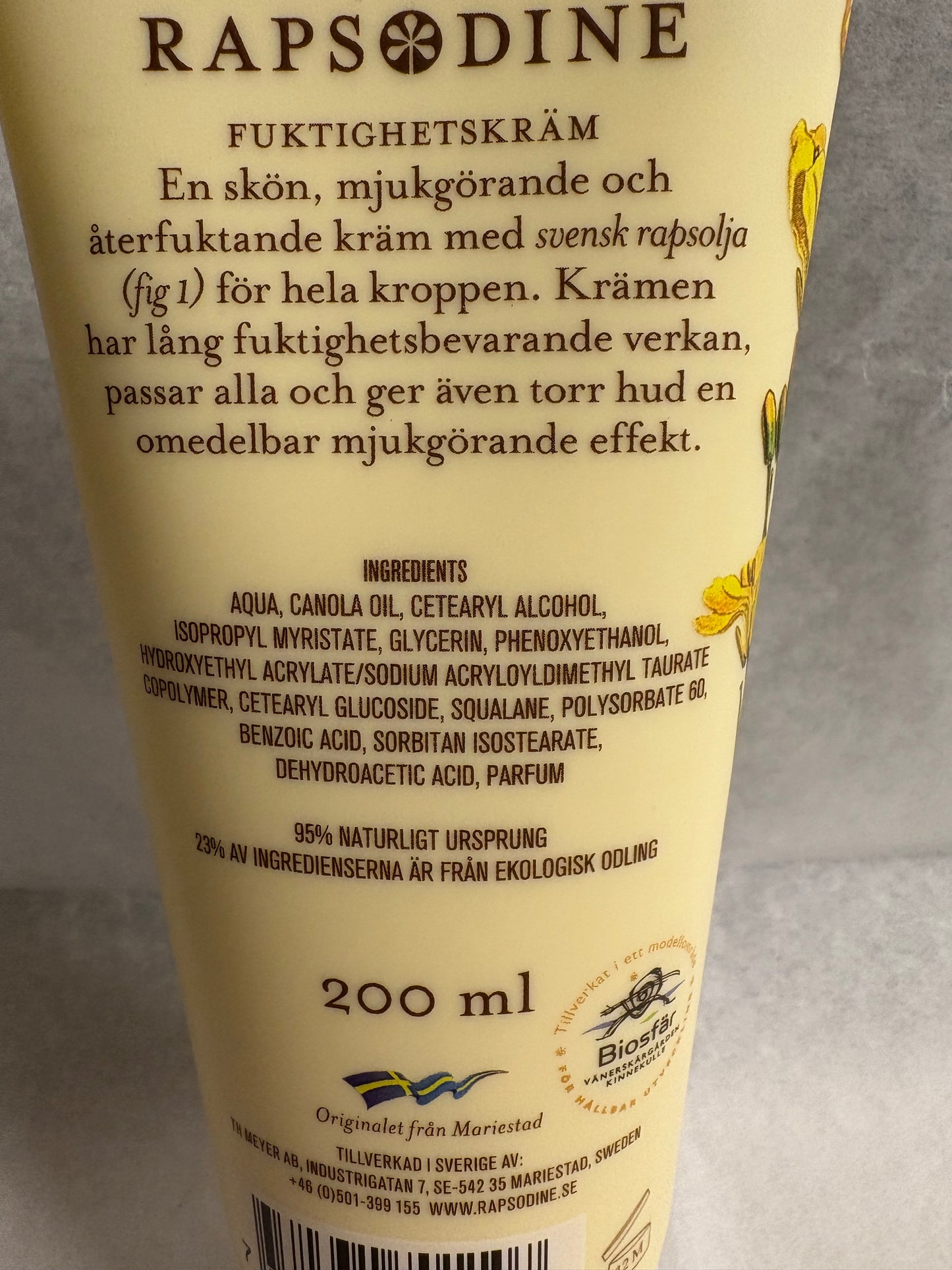 Rapsodine - Fuktighetskräm