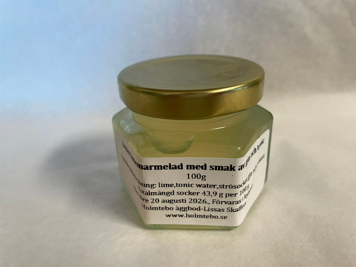 Lissas Limemarmelad med smak av Gin och Tonic (100g)