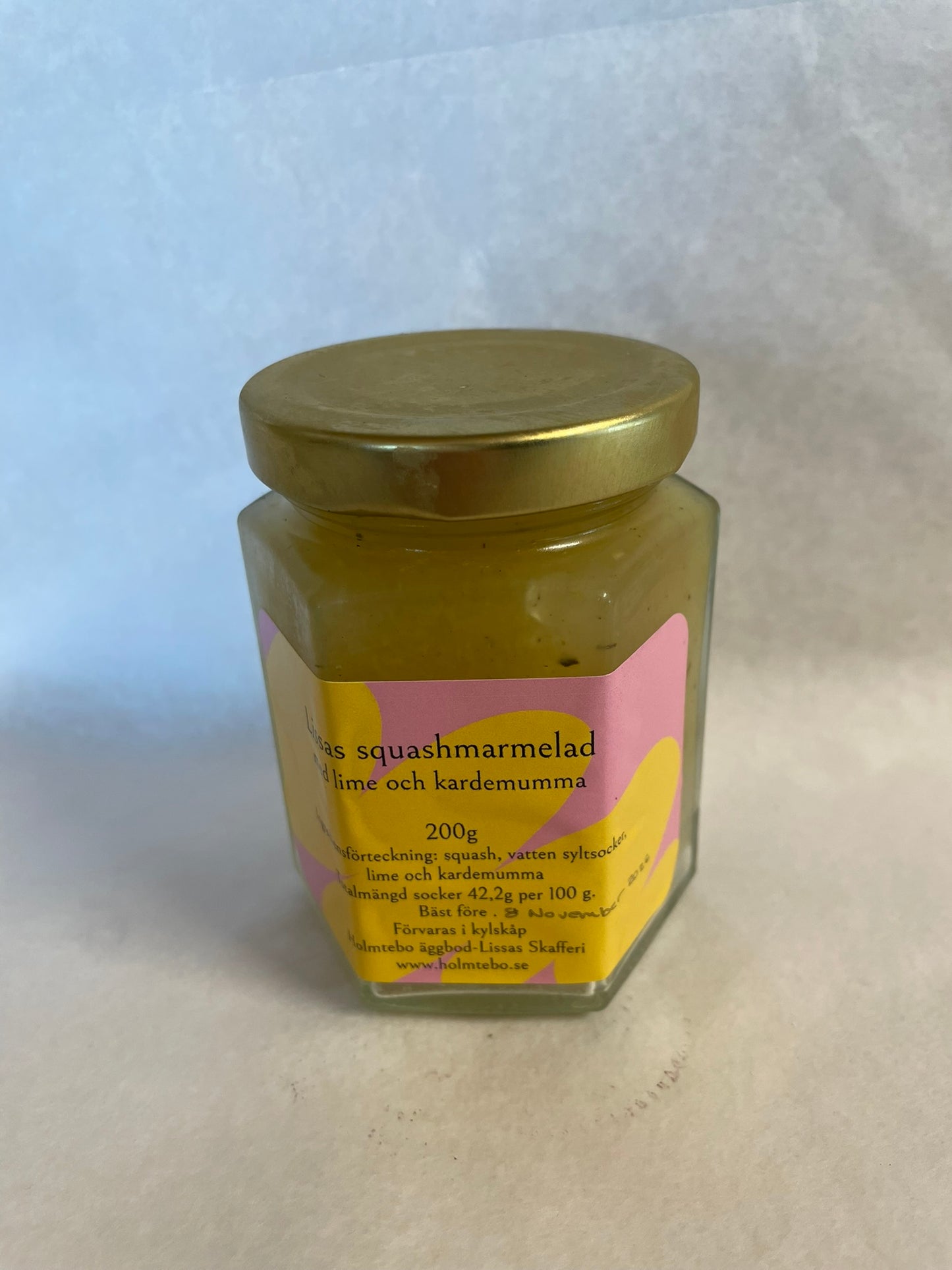 Lissas Squashmarmelad med Lime och Kardemumma (200g)