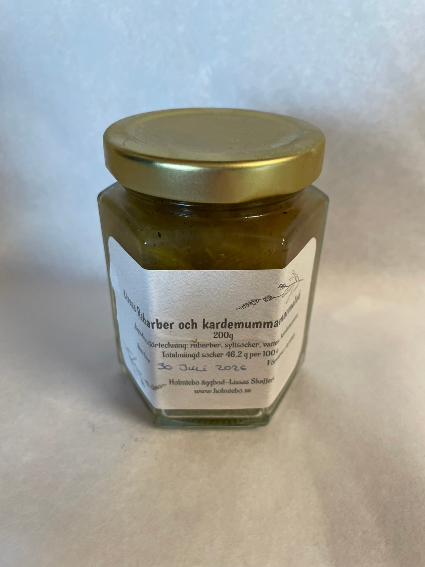 Lissas Rabarber och Kardemumma marmelad