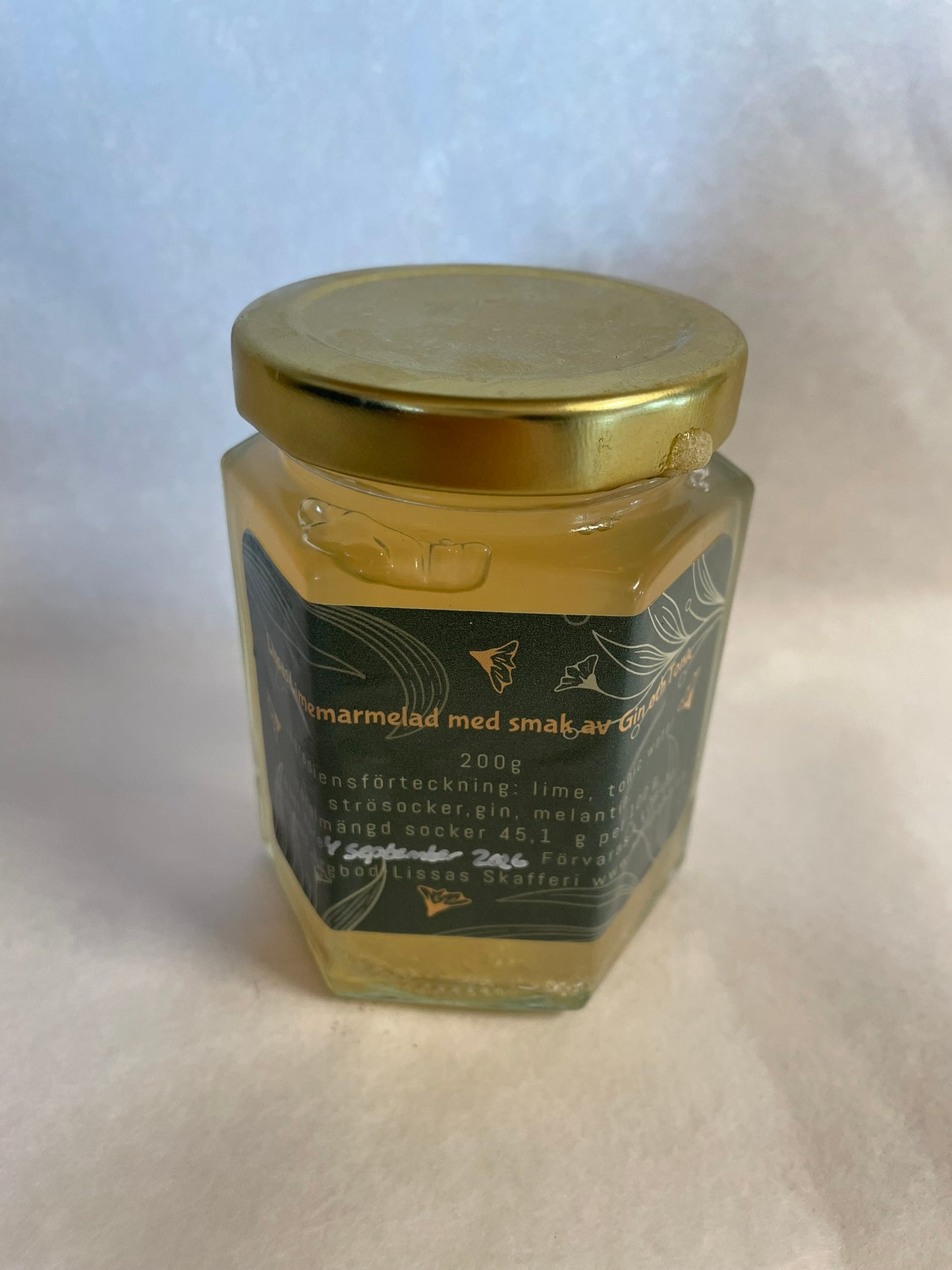 Lissas Limemarmelad med smak av Gin och Tonic (200g)