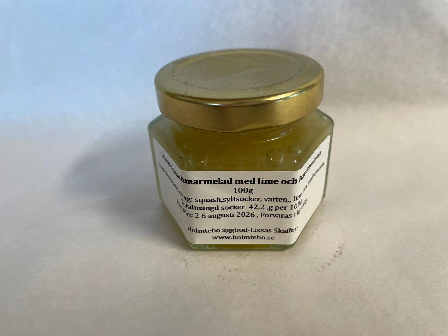 Lissas Squashmarmelad med Lime och Kardemumma (100g)